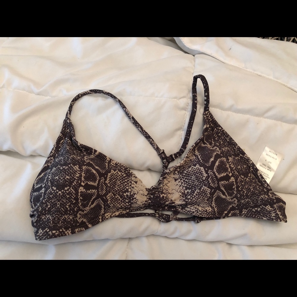 RVCA Snakeskin bikini top